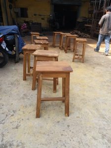 wooden stool